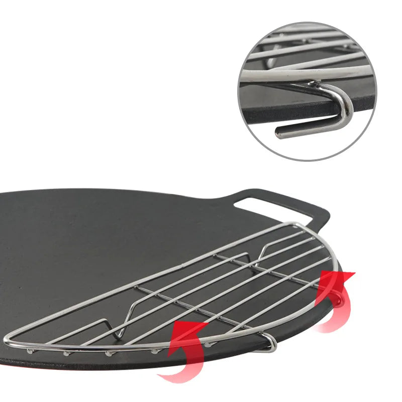 Baking Griddle Non-Stick Anti-Scorch High Temperature Barbecue Grid Mesh Pad for Outdoor Camping Bbq Tools Camping Hiking Access