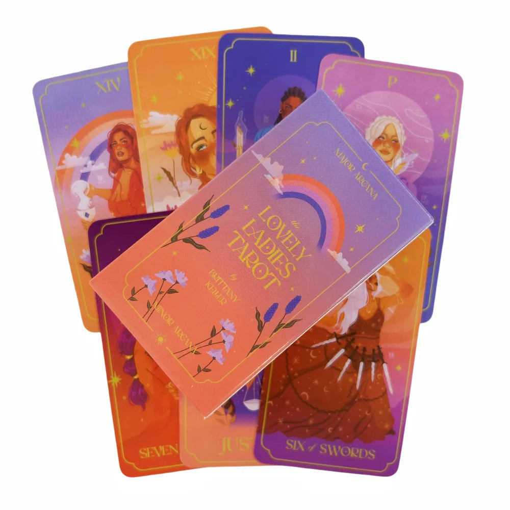 The Lovely Ladies Tarot Cards Board Game Deck Divination Oracle Cards English Vision Fortune Telling Family Party Game Edition