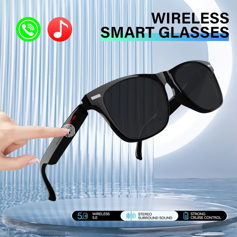 Smart Anti-Blue Light Sunglasses Bluetooth Talk Remote Control Camera Music Playback UV Protection Smart Glasses