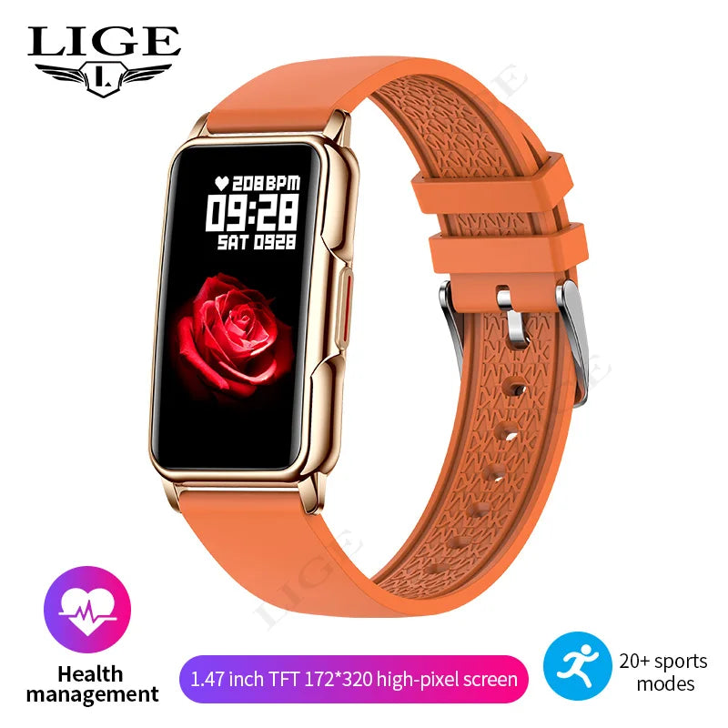 Android IOS Smart Bracelet Women Smartwatch Men Heart Rate Blood Oxygen Waterproof Sport Smart Band Watch for Ladies +Gift