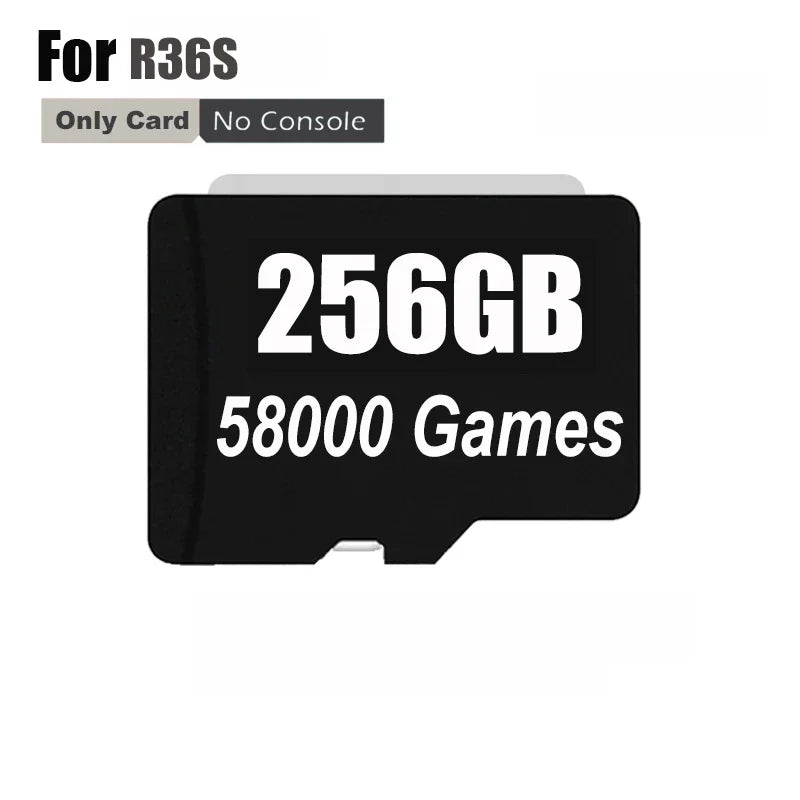 SD Card for R36S Retro Handheld Video Game Console Linux System ARKOS Portable Player 64GB 128GB 256GB Games