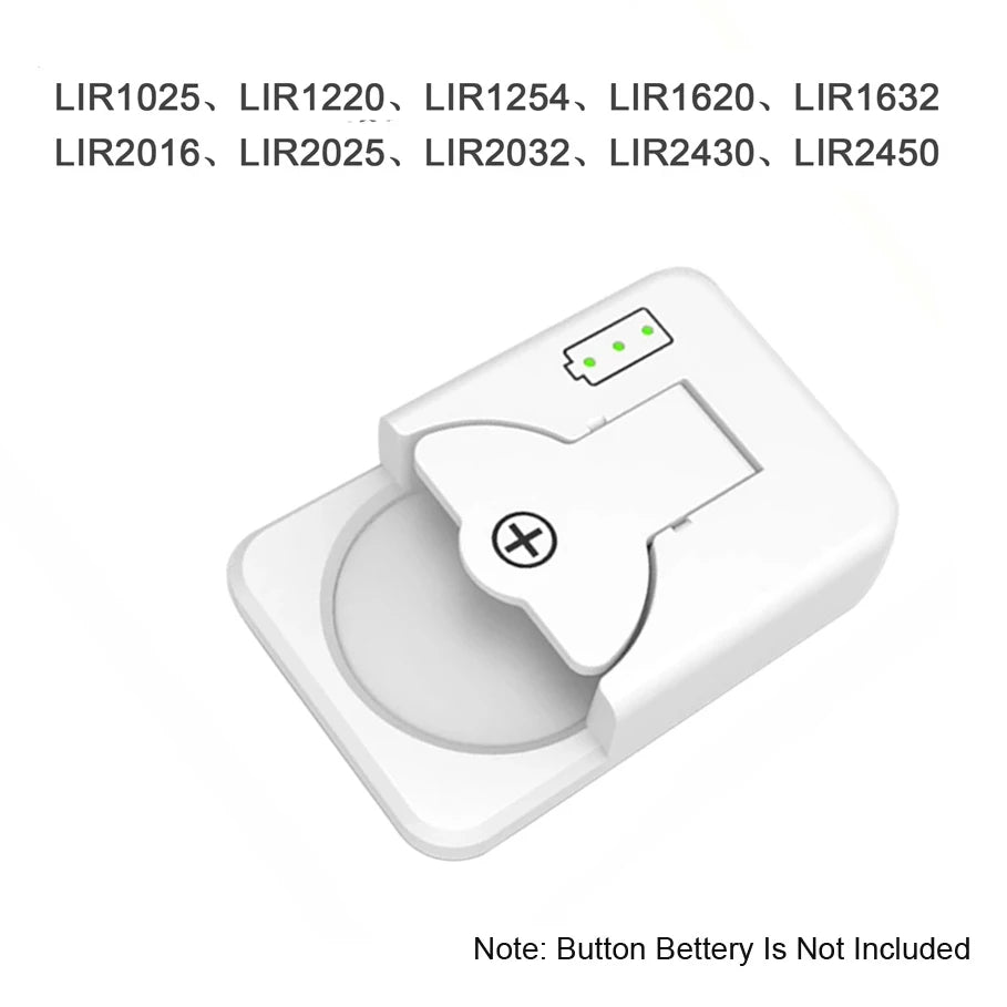 Button Bettery Universal Charger Smart Type-C Rechargeable Lithium LIR2032 LIR2450 4.2V Newest Mini Protable Battery Charger