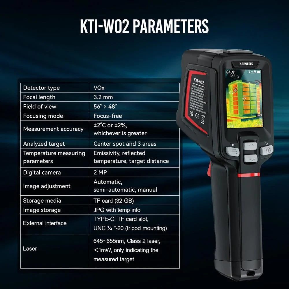 Thermal Imaging Camera 256X192 Resolution IP68 Waterproof 4 Image Modes 6 Color Palettes 16 Hour Battery 32G Memory