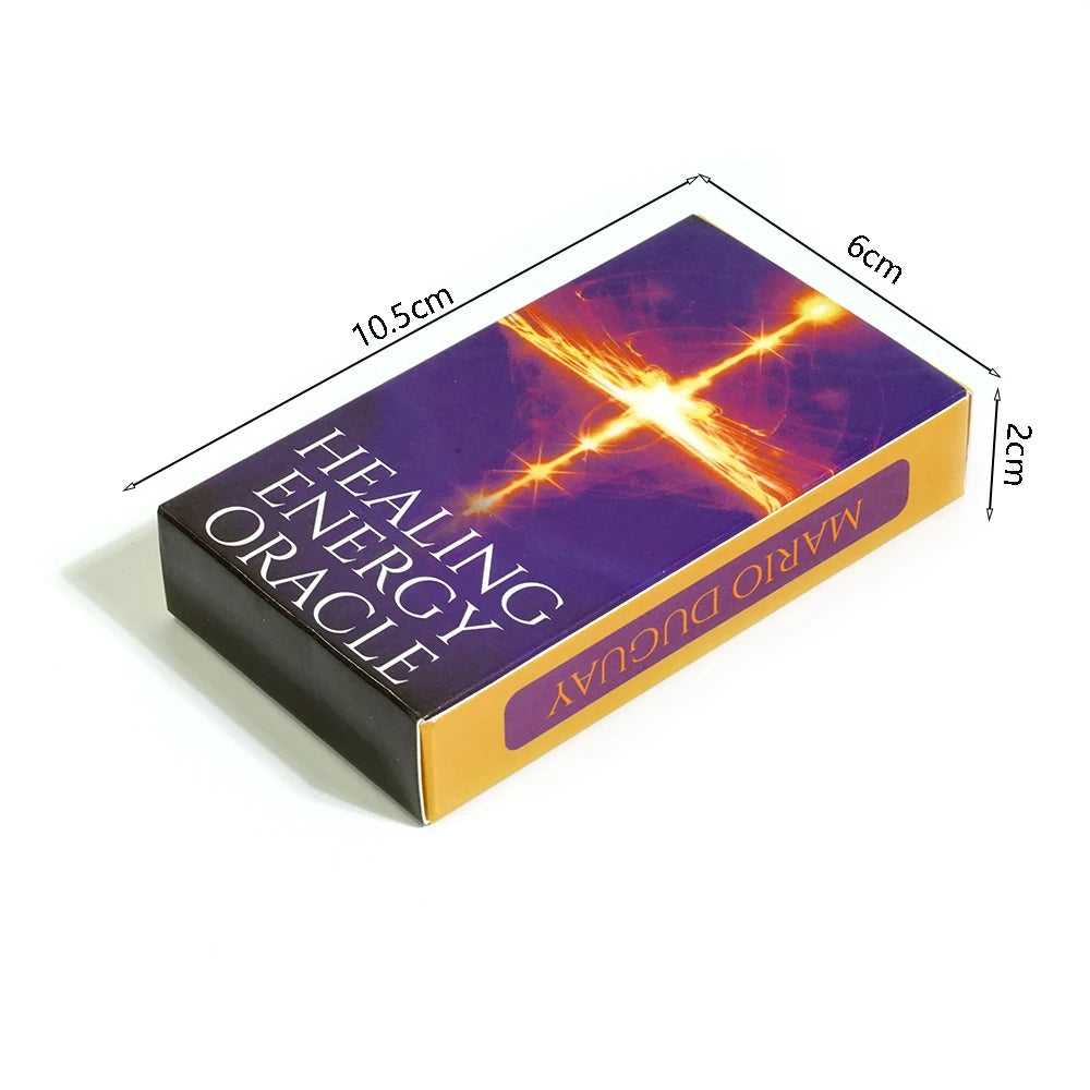 Healing Energy Oracle Cards 54Pcs Cards Tarot Deck Wisdom of the Divine Witchy Beginner Tarot Learning Tarot Cards for Beginners