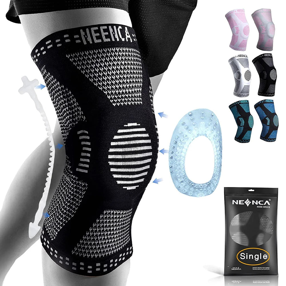 Copper Knee Brace Knee Support with Patella Gel Pad &Side Stabilizers for Knee Pain Sport Arthritis ACL Joint Pain Relief
