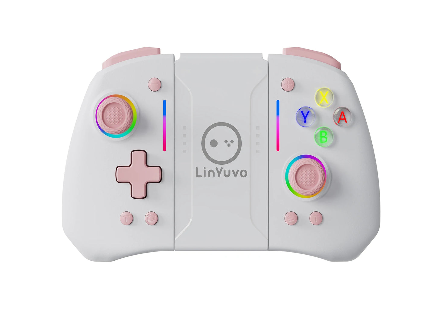 Wireless Joystic for Switch/Oled Support Wake Up, Gyro Axis, Turbo, Dual Vibration with Dazzling Lights KS42