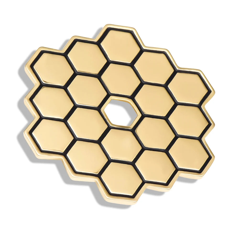 Science James Webb Space Telescope Pin Brooch Astronomy Lapel Beehive Badge Jewelry Gifts for Scientific Enthusiast Student