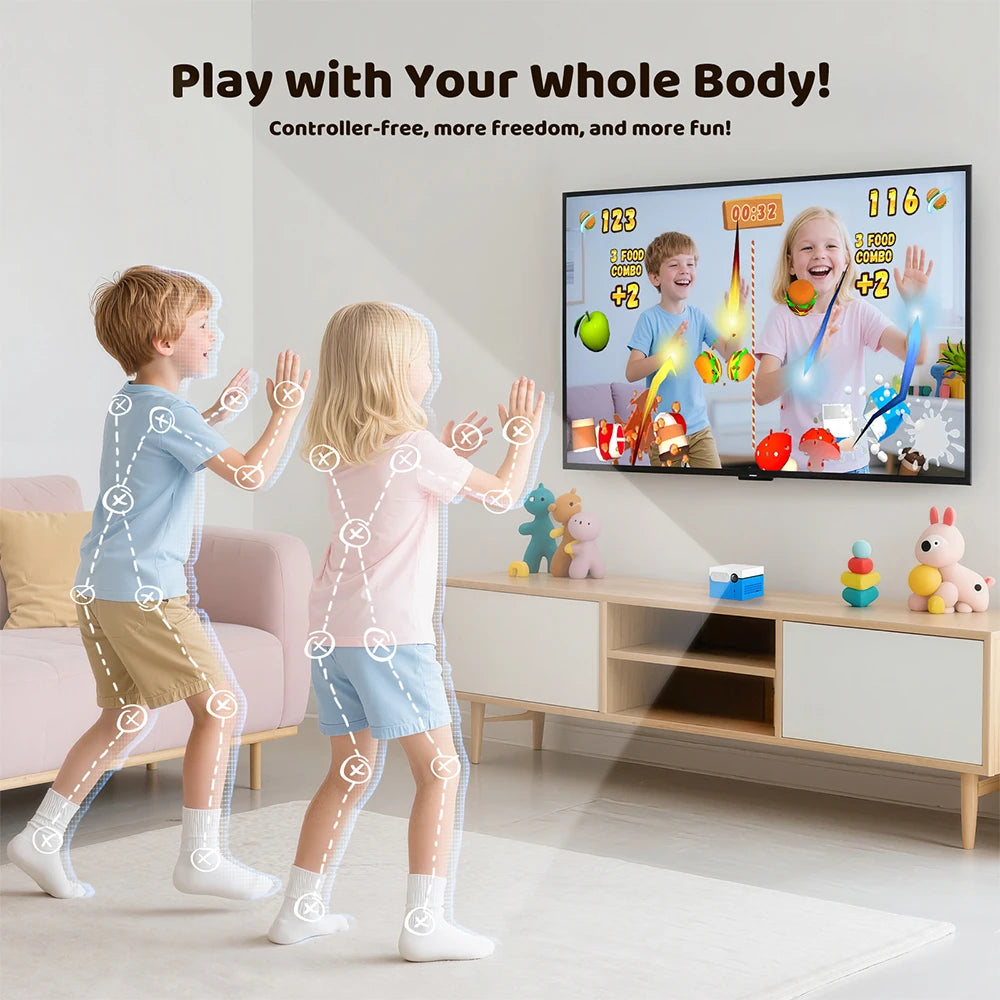 Motion X Gaming Console with 20+Games for Kids & Families,Monthly Updat,Plug & Play Indoor Motion-Controlled Game System