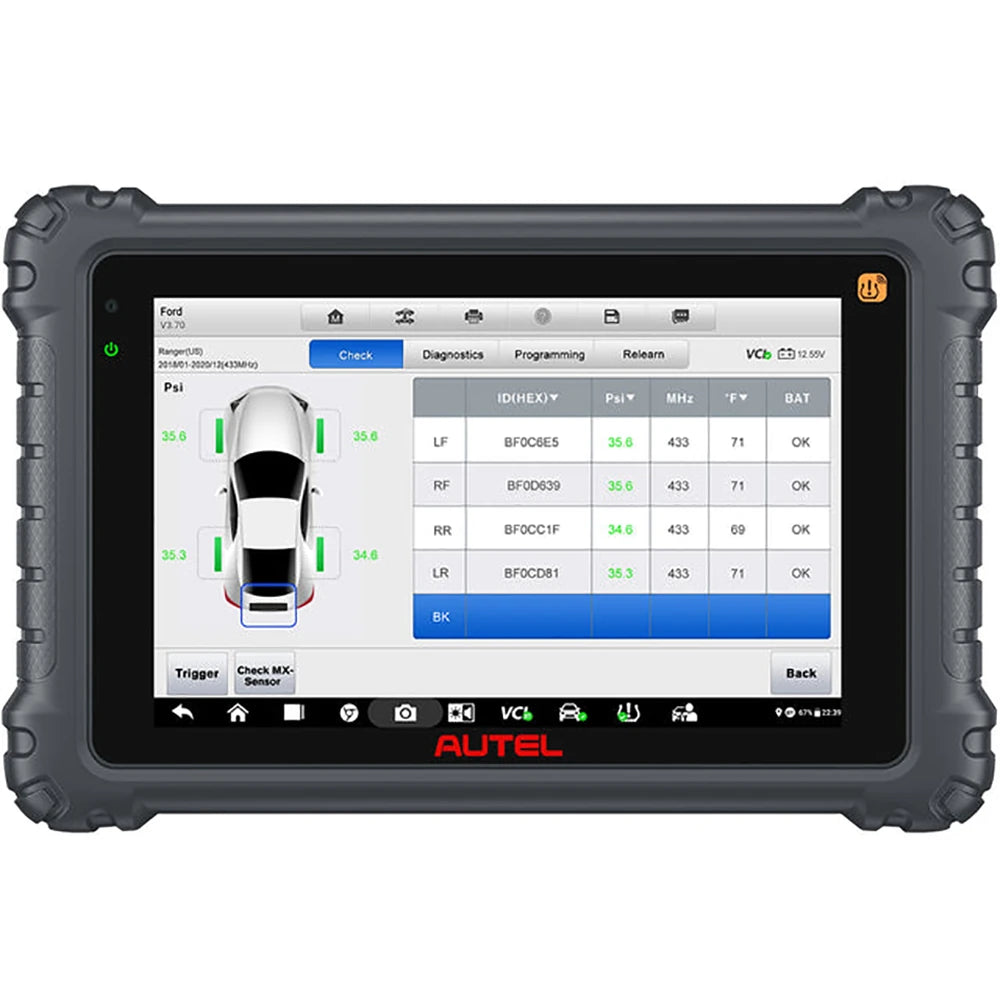 Autel Maxicom MK906S PRO II-TS Car TPMS Diagnostic Tool Automotive Scanner W/ Full TPMS Fuction ECU Coding CAN FD Doip K MK906PRO