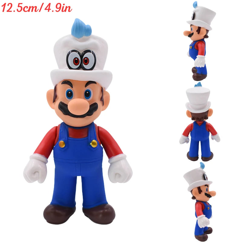 MARIO Series Princess Peach Bowser Cool PVC Action Figure Toys Mario Bros Koopa Troopa Donkey Kong Cappy Anime Model Dolls Gifts