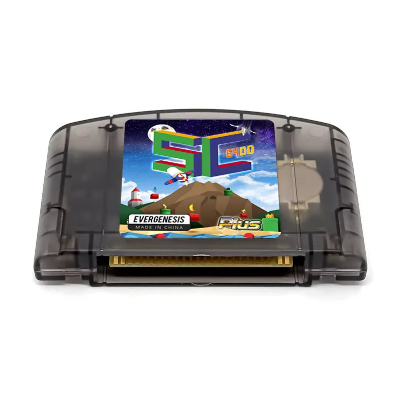 EVERGENESIS SC64 Open Source N64 800 in 1 Game Cartridge for Nintendo 64 Game Card Free 16GB Card Compatibility Support 64DD