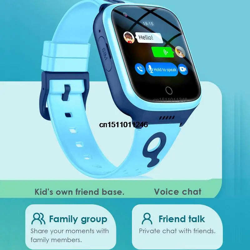 KGG 4G Smart Watch Kids GPS Wifi 1000Mah Video Call Tracker Location SOS Call Back Monitor Phone Watch Smartwatch Children Gifts