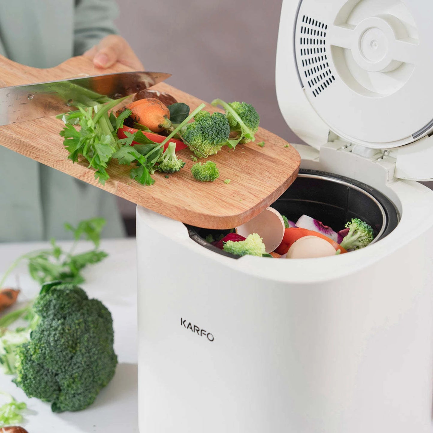Ecostar S1 Smart Kitchen Waste Composter Eco-Friendly Electric Kitchen Compost Bin Sustainable Indoor Countertop Food Cycler