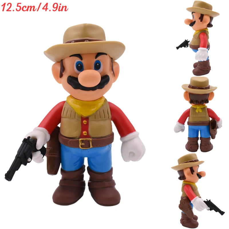 MARIO Series Princess Peach Bowser Cool PVC Action Figure Toys Mario Bros Koopa Troopa Donkey Kong Cappy Anime Model Dolls Gifts