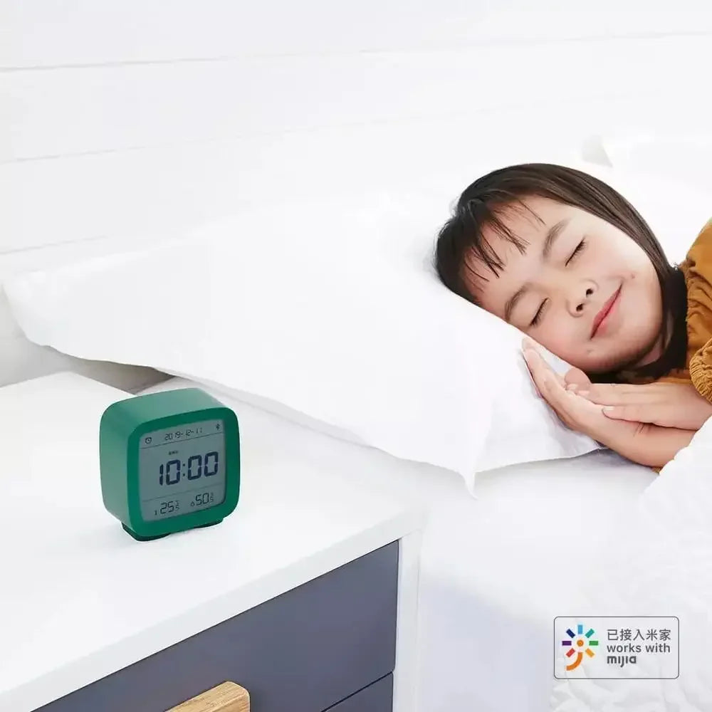 Cleargrass Bluetooth Smart Alarm Clock Temperature Humidity Display LCD Screen Adjust Night Light for Mihome APP