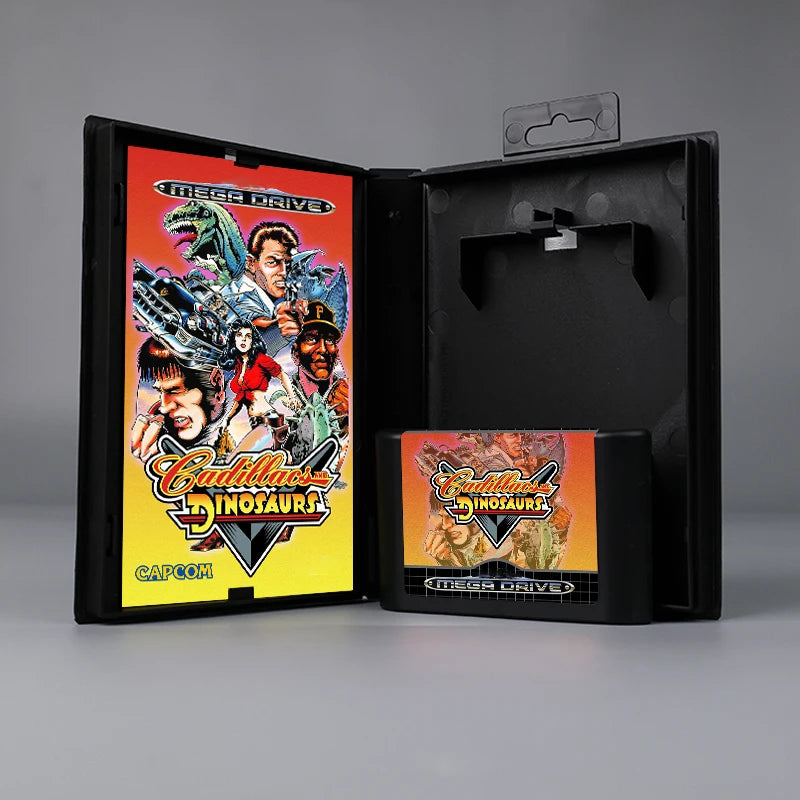 For Cadillacs and Dinosaurs 16Bit Retro Game Cartridge for Sega Genesis Megadrive Video Game Consoles