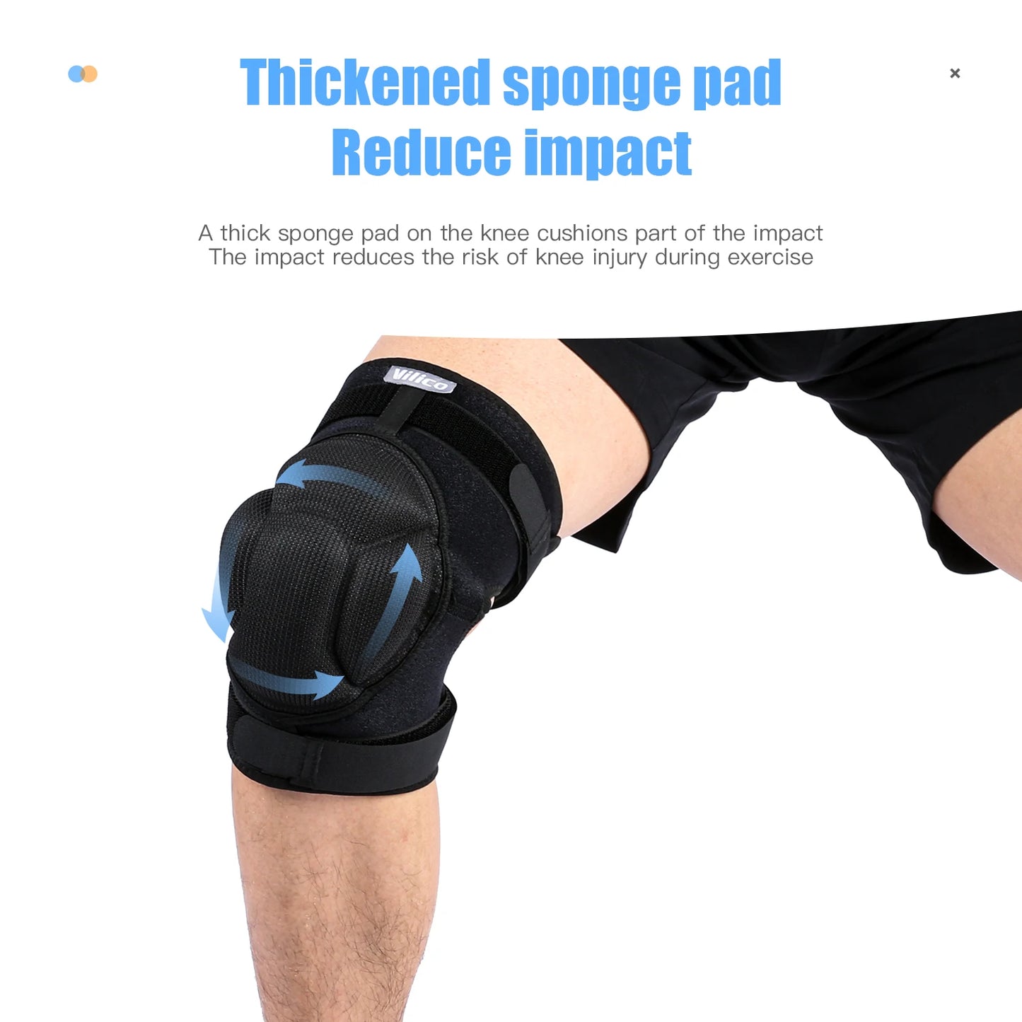 Pressure Strap Protection Sports Thickening Knee Pads Volleyball Extreme Sports Kneepad Brace Support anti Collision Elasticknee