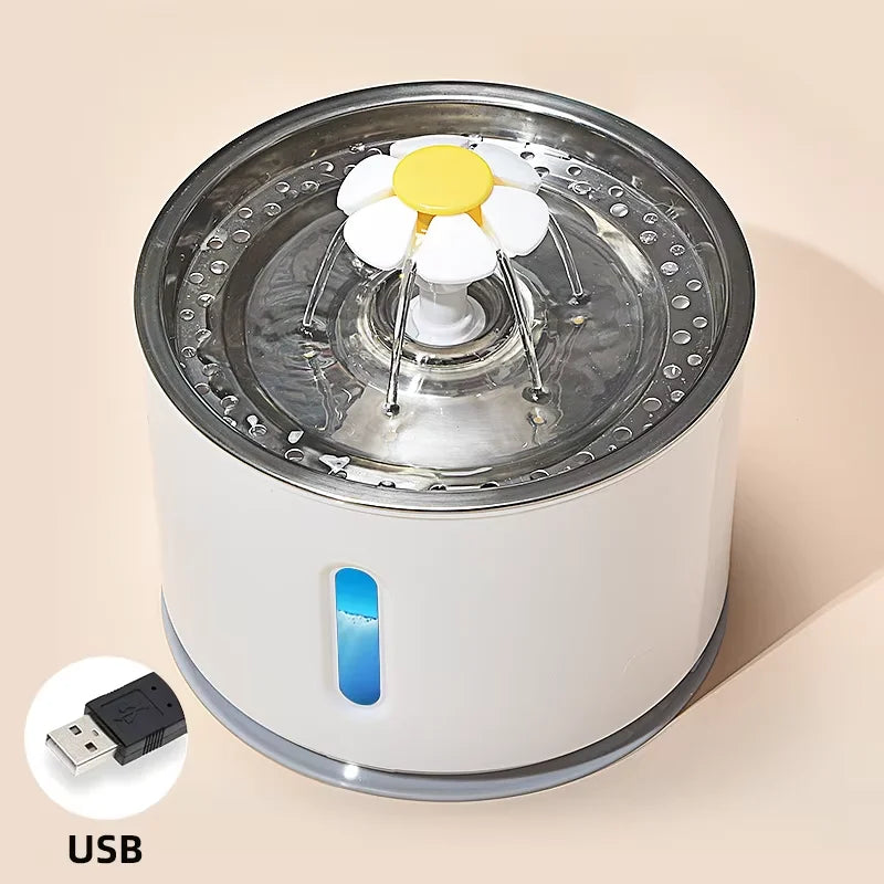 Automatic Cat Water Fountain Pet Bowl Stainless Steel Dog Water Drinking Water Dispenser Feeder Cat Accessories Pet Manufacturer