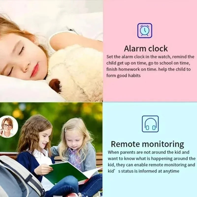 Kids 4G Smart Watch SOS GPS Location Sim Card Call Camera Child Smartwatch Camera Waterproof Watch Gift for IOS Android