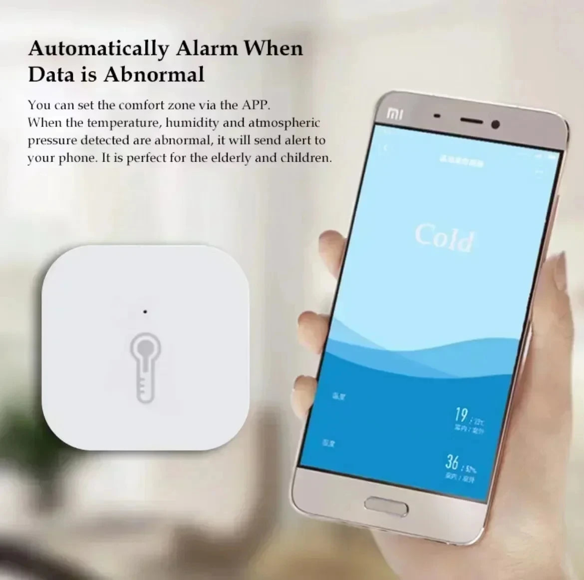 Global Version Temperature Humidity Sensor Smart Air Pressure Sensor Zigbee Smart Home for Xiaomi APP Mi Home Homekit APP