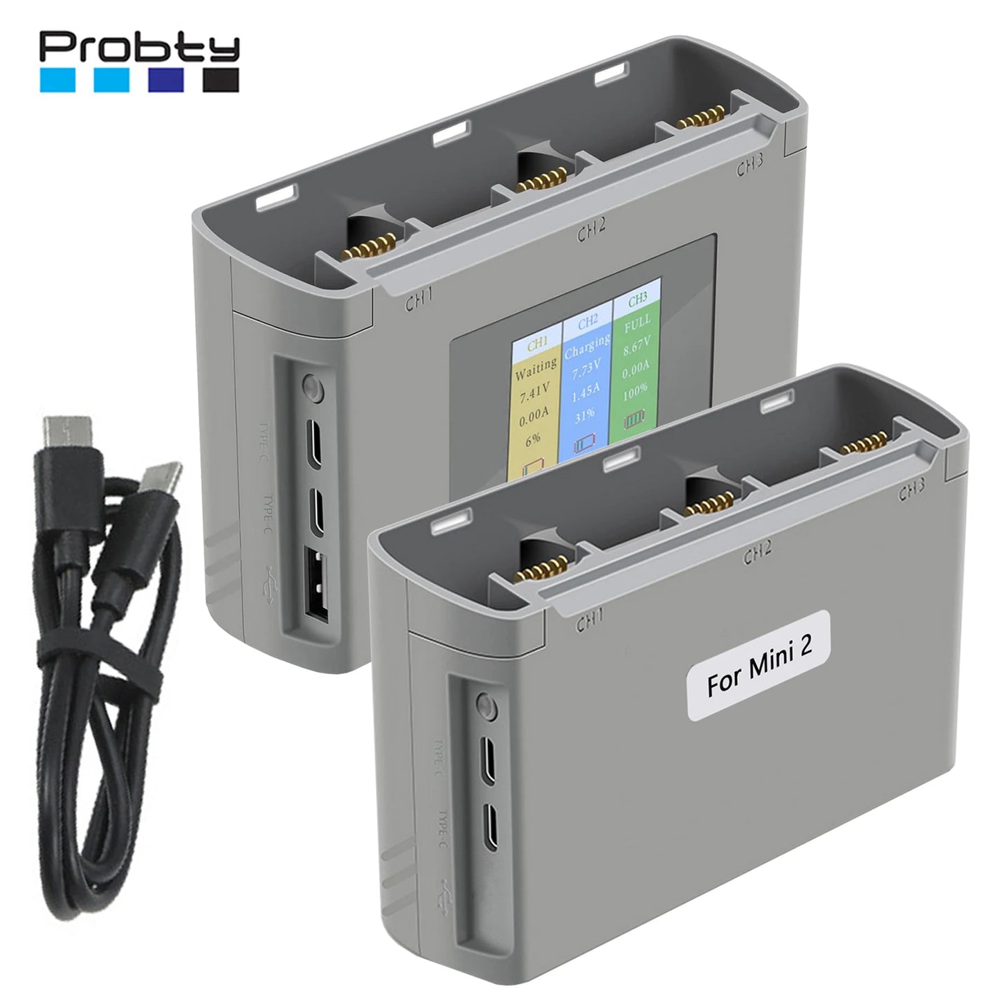 For Mavic Mini 2/SE Battery Charging Hub Drone Battery Charger Charge Three Batteries for Mini Se/Mini 2 Drone Accessories