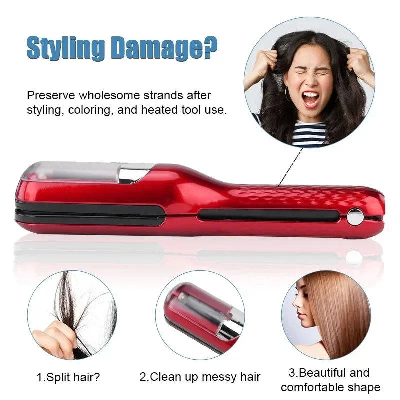 Automatic Split End Trimmer Split End Remover Professional Split End Trimmer for Damaged Hair Rechargeable Hairdresser