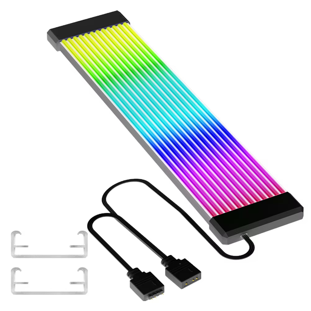 5V 3Pin ARGB Sync PC Cables 8Pin 24Pin PSU RGB Cable Extensions Flexible LED Strip Light DIY Kit for Computer Power Supply