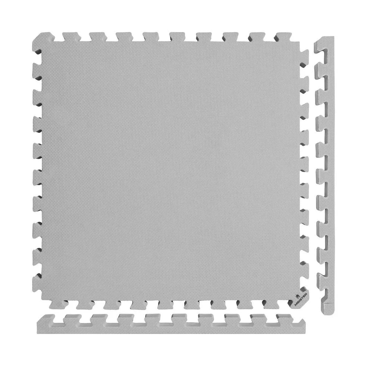 X-Thick 1.5-Inch Interlocking Gym Floor Mat Tiles in Gray, Set of 16 Pieces