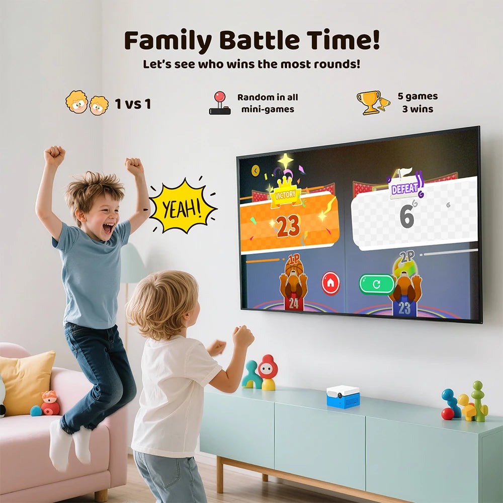 Motion X Gaming Console with 20+Games for Kids & Families,Monthly Updat,Plug & Play Indoor Motion-Controlled Game System