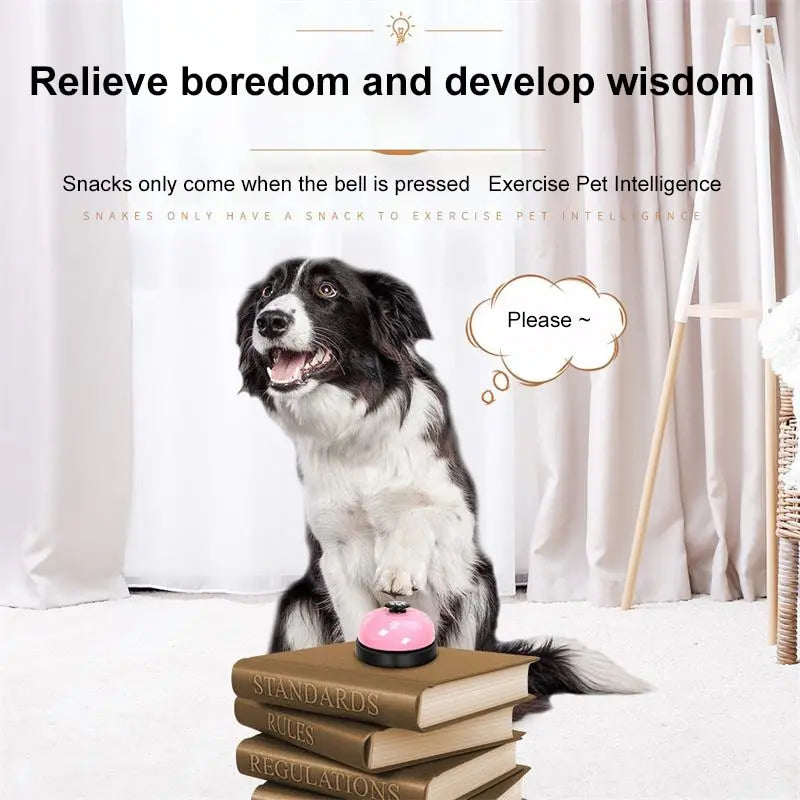 1Pc Pet Toy Training Dinner Small Bell Footprint Dog Toys for Teddy Puppy Pet Call Puppy Accessories Pet Toys
