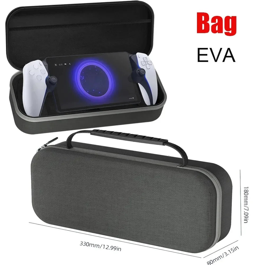 Carrying Case for PS5 Portal Case EVA Hard Carrying Case Storage Bag Anti-Scratch Travel Carry Handbag for Playstation 5 Portal