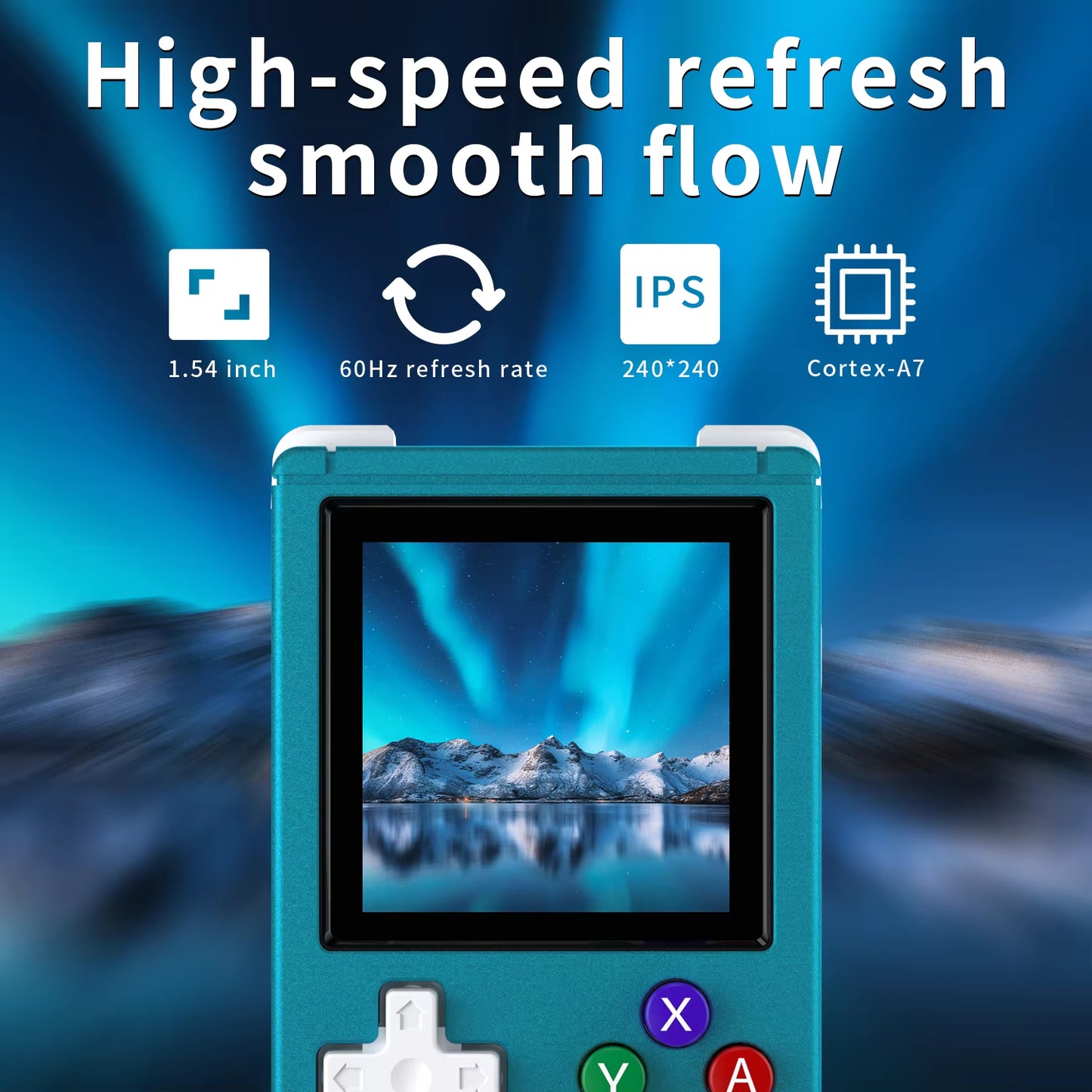 RG Nano Retro Handheld Game Console Portable Game Console Mini Aluminum Alloy with 1.54 Inch IPS Screen 64G TF