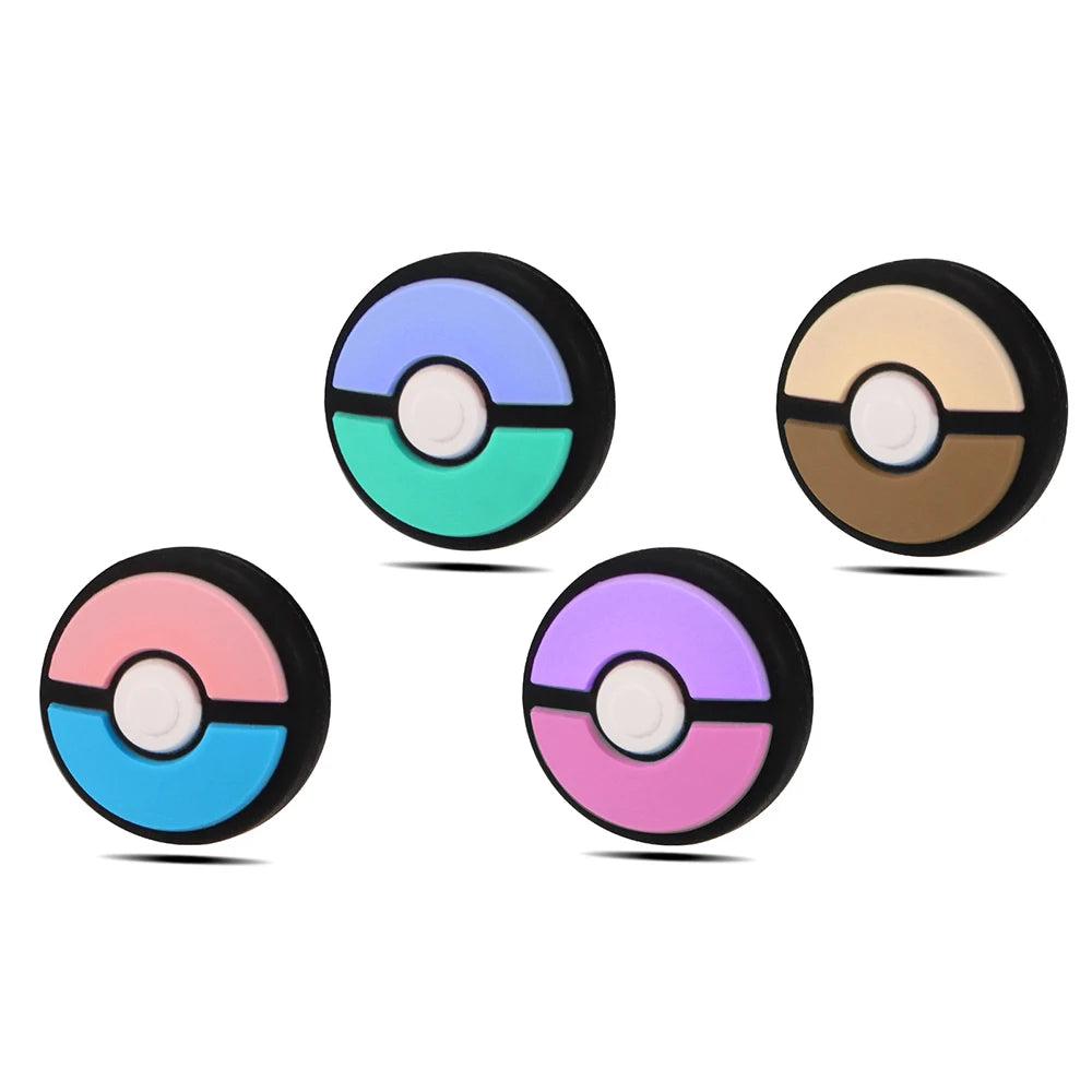 4Pcs Cartoon Silicone Analog Thumb Grip Caps Compatible with Nintendo Switch Oled/Switch Lite/Switch Joystick Protective Cover