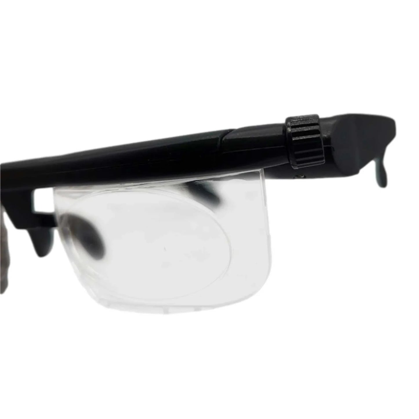 Dial Adjustable Glasses Variable Focus for Reading Distance Vision Eyeglasses US