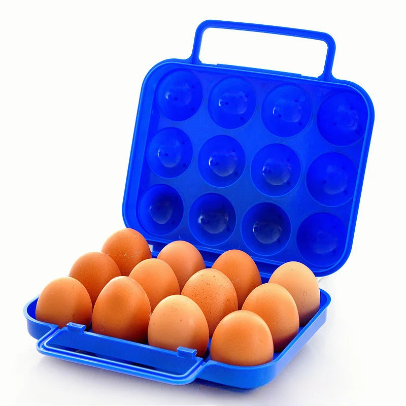 2 Grid Egg Storage Box Portable Egg Holder Container for Outdoor Camping Picnic Eggs Box Case Kitchen Organizer Case