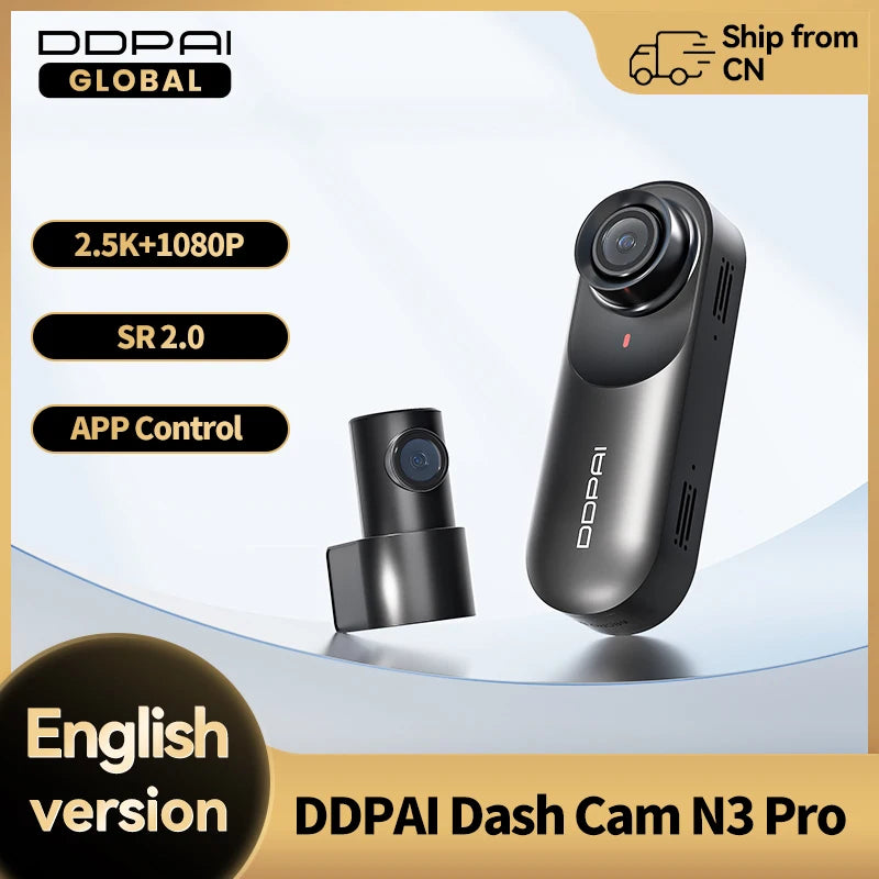 Mola N3 Pro Dash Camera Driving Vehicle Cam Wifi Smart Connect Car Recorder 2.5K Car DVR Dash Camera