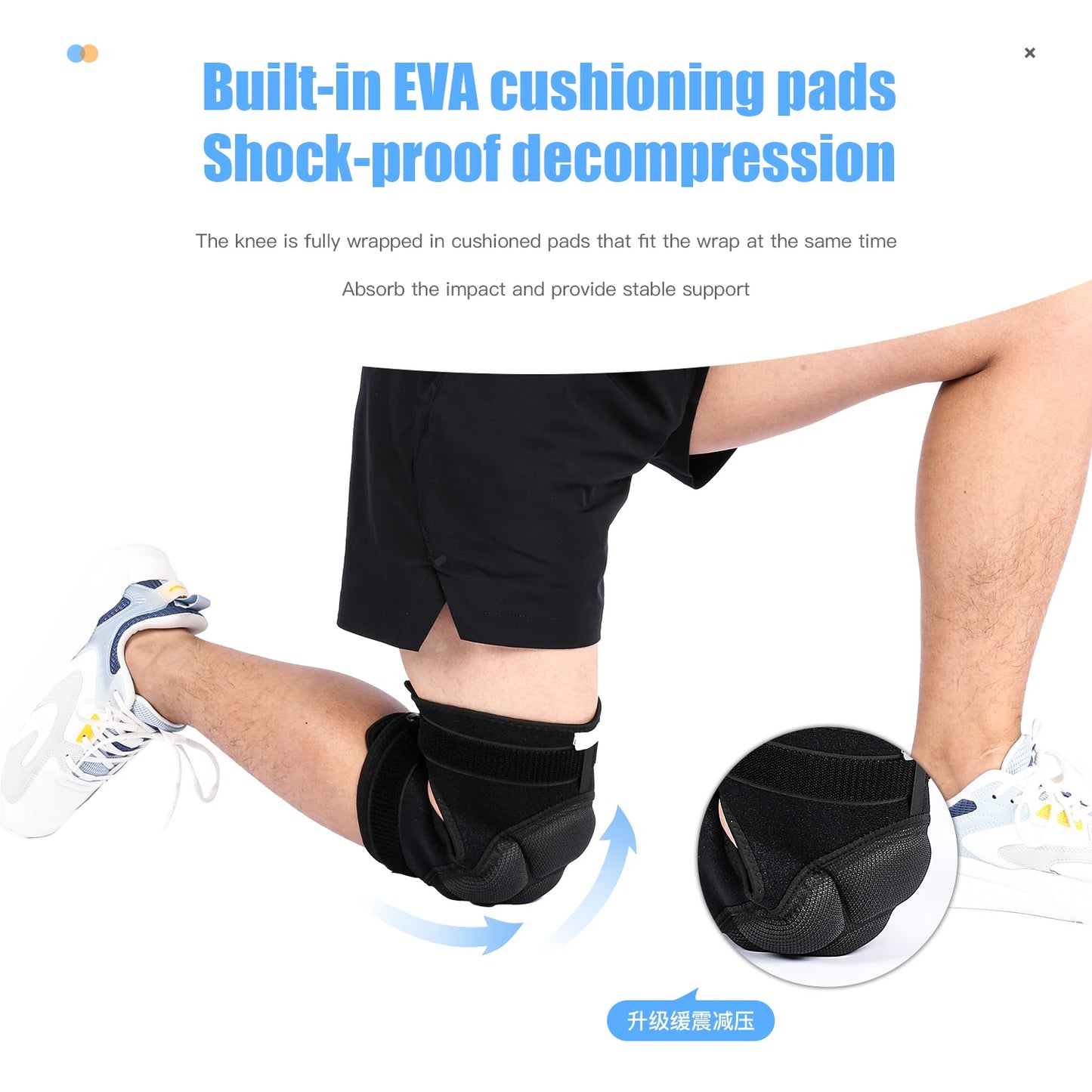 Pressure Strap Protection Sports Thickening Knee Pads Volleyball Extreme Sports Kneepad Brace Support anti Collision Elasticknee
