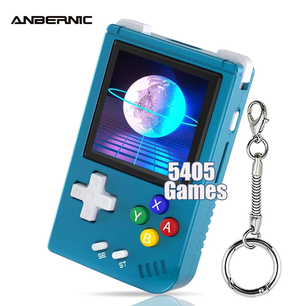 RG Nano Retro Handheld Game Console Portable Game Console Mini Aluminum Alloy with 1.54 Inch IPS Screen 64G TF