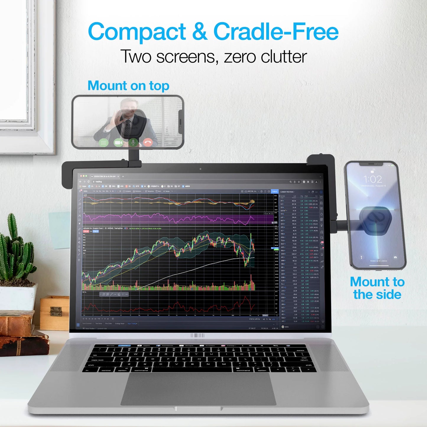 Naztech Magbuddy Elite Laptop Mount W Adjustable Angle & Orientation