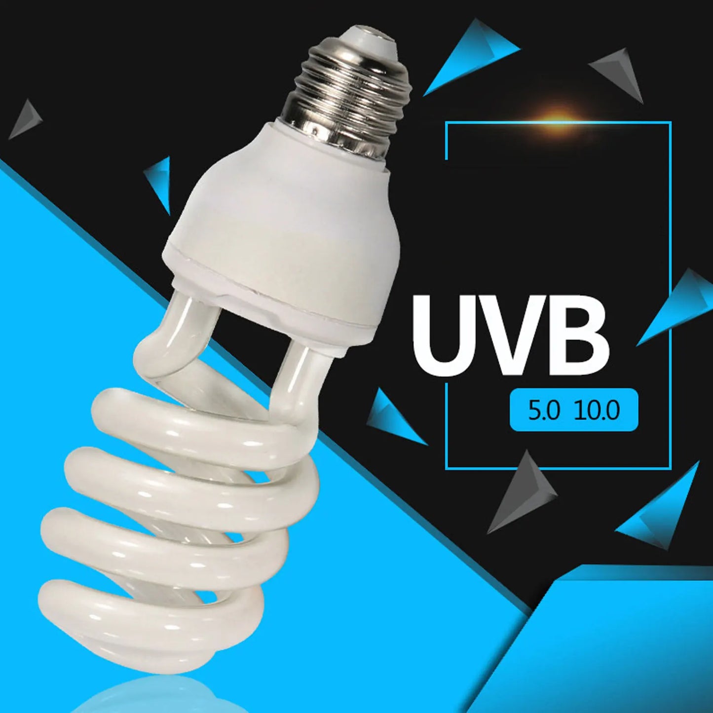 Reptile Heat Bulb Lamp Light High Intensity UVB Light Bulb for Reptiles Amphibian Use Household Breeding Chicken Heating Lamp