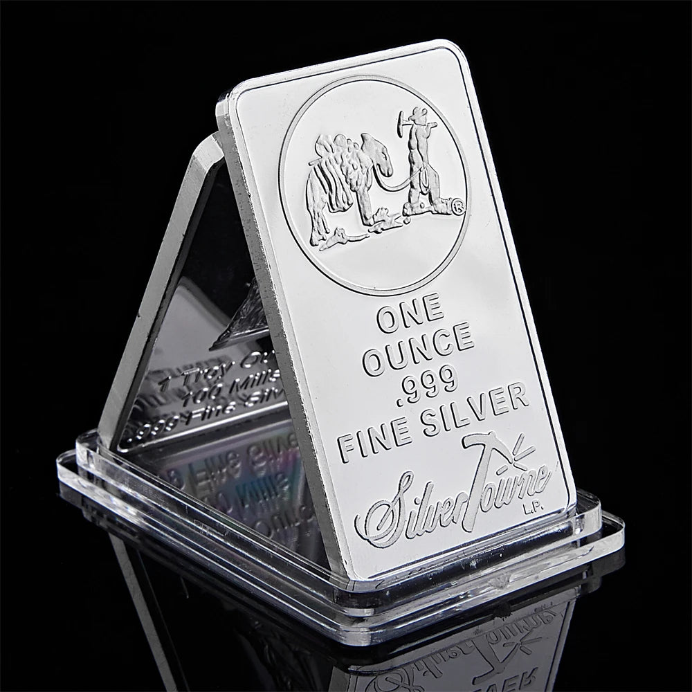 American Prospector 1OZ 999 Value Fine Silver Bullion Bar US Union Metal Coin Collectible
