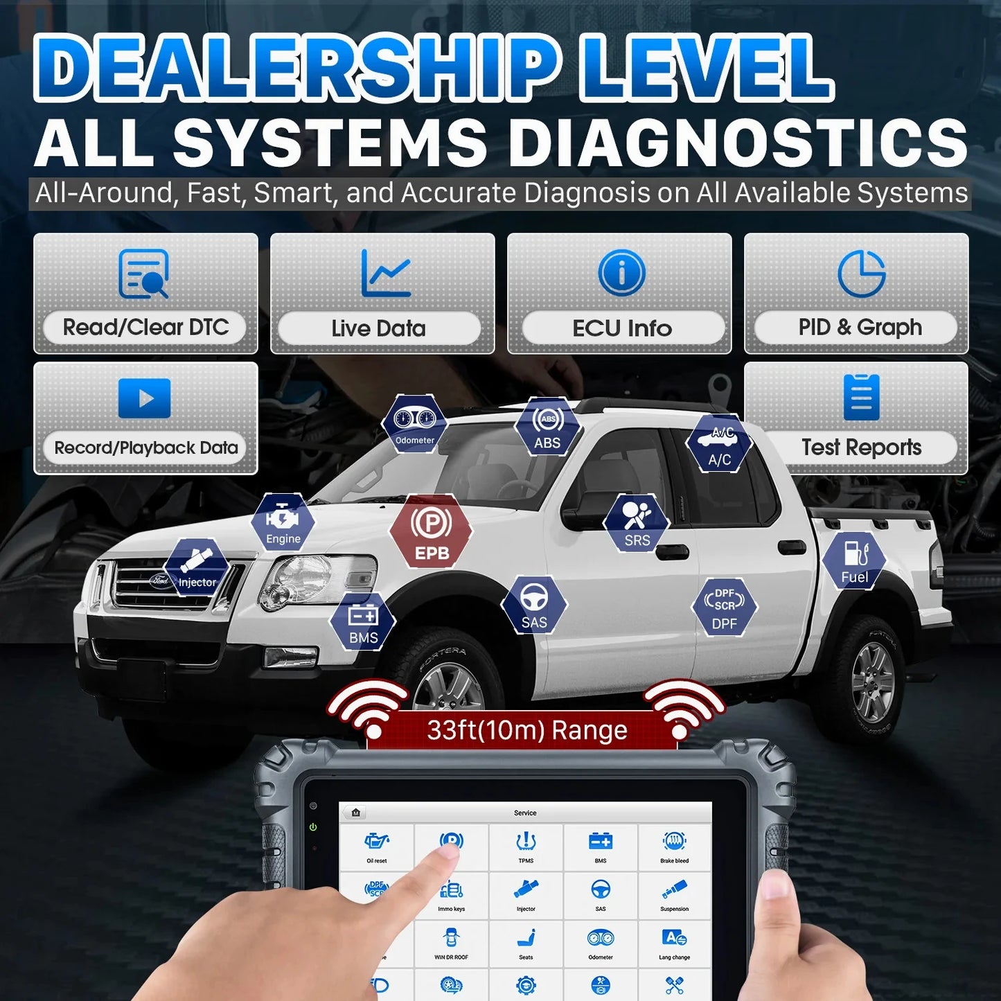 Autel Maxicom MK906S Pro Car Diagnostic Tools OBD2 Automotive Scanner Advanced ECU Coding Tool