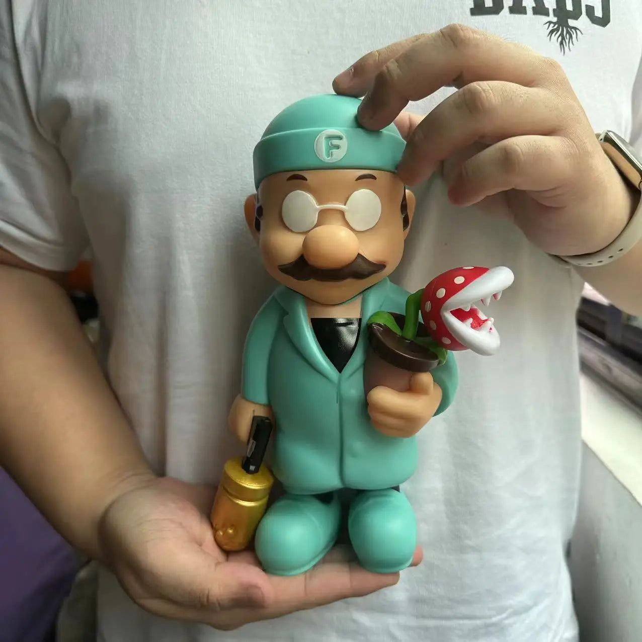 New Anime Large Size Bowser Figures PVC Bros Hat Can Take off Toy Model for Kids