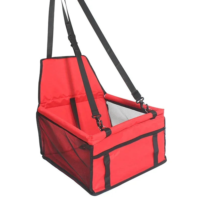 Travel in Style: Waterproof Double Thick Mesh Pet Car Seat Bag & Blanket for Small Dogs - 5 Vibrant Colors Available