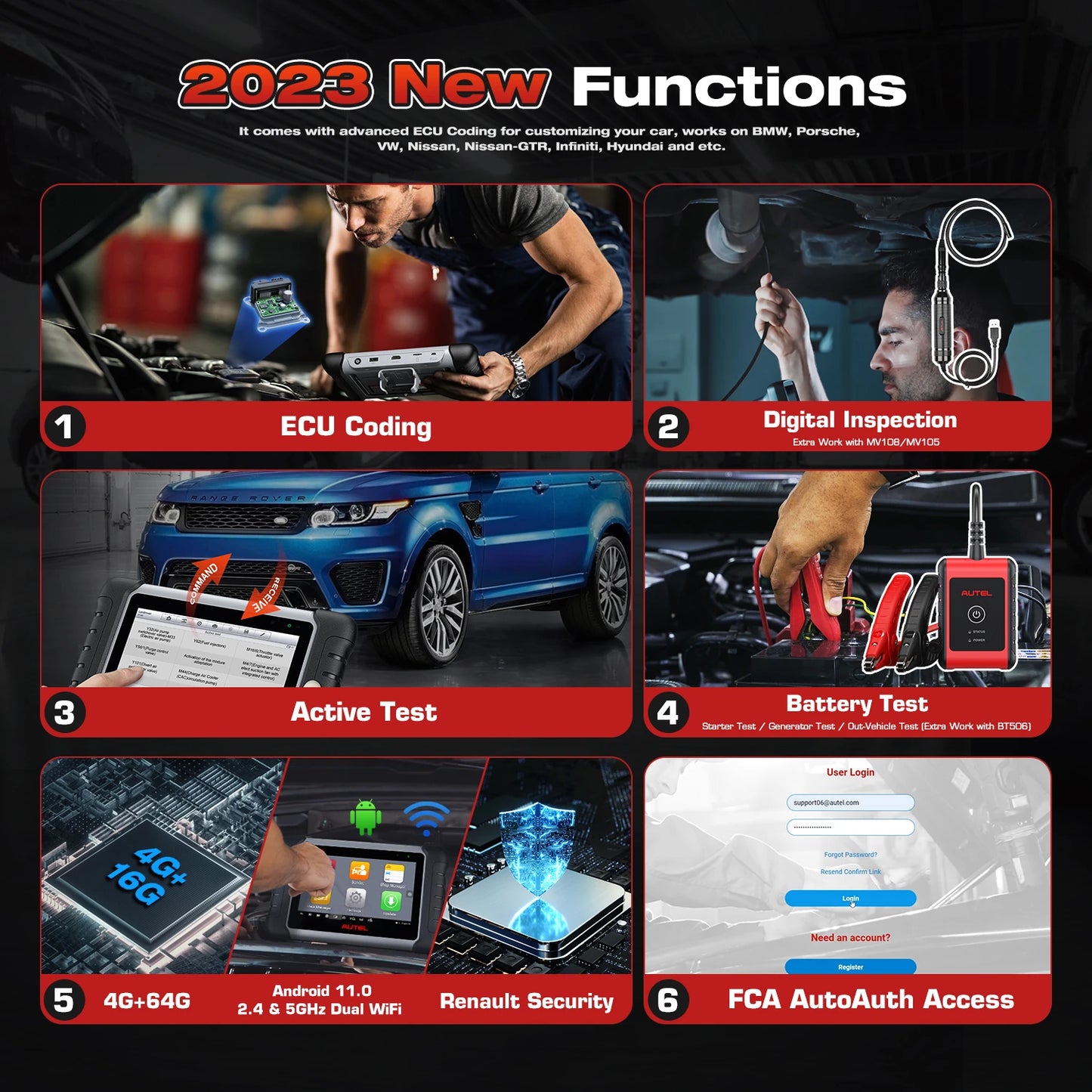 Autel Maxipro MP808BT PRO Auto Diagnostic All System Scanner Upgrade of DS808 Same Function as MS906