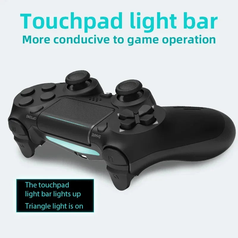 DATA FORG Bluetooth-Compatible Game Controller for Ps4/Slim/Pro Wireless Gamepad for PC Dual Vibration Joystick for Ios/Android