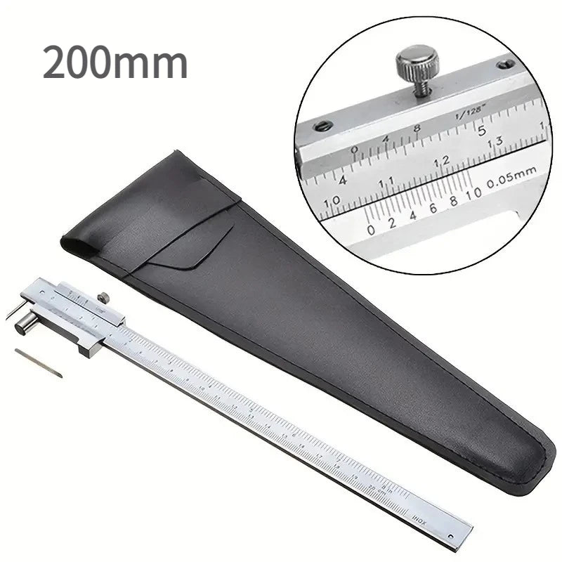 0-200Mm Marking Vernier Caliper with Carbide Scriber Parallel Marking Gauging Ruler Measuring Instrument Tool Send 1Ps Needle