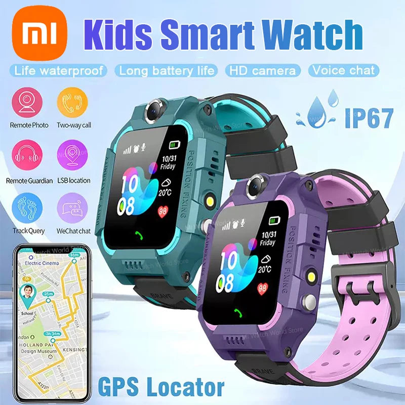 Kids 4G Smart Watch SOS GPS Location Sim Card Call Camera Child Smartwatch Camera Waterproof Watch Gift for IOS Android