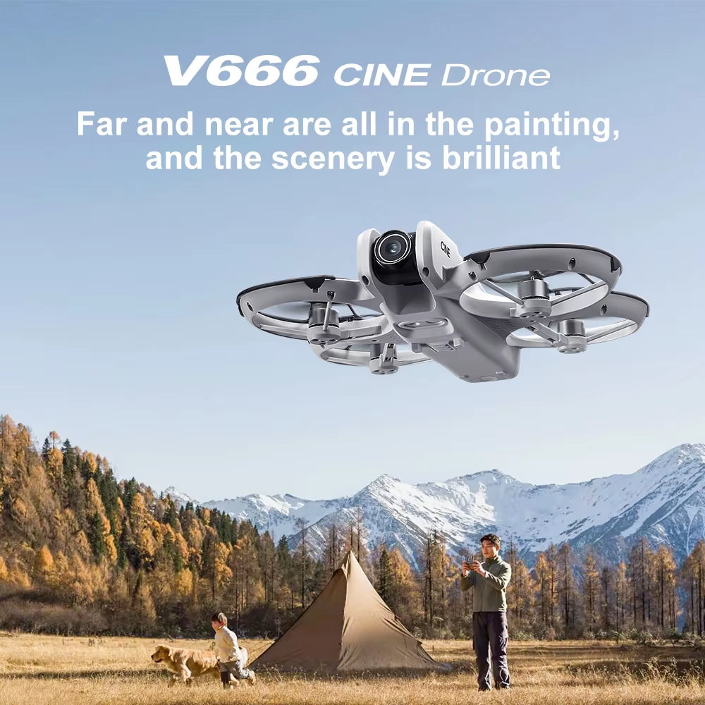 Xiaomi V666 Mini Drone 4K Professional Aerial 8K Dual Camera Intelligent Obstacle Avoidance Brushless Quadcopter Kid RC Toy
