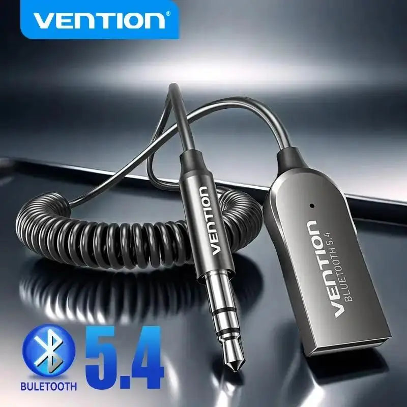 Bluetooth 5.4 Aux Adapter Wireless Car Bluetooth Receiver USB to 3.5Mm Jack Audio Music Mic Handsfree for Car Speaker